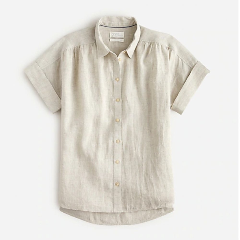 Relaxed Fit short sleeve Baird Mcnutt Irish Linen Shirt
